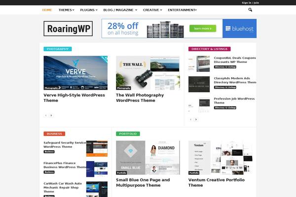 Newsmag Child theme site design template sample