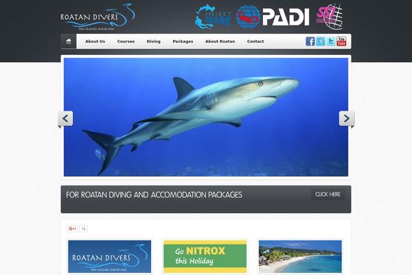 Paradise theme site design template sample
