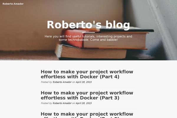 robamador.com site used Cleanblog-master