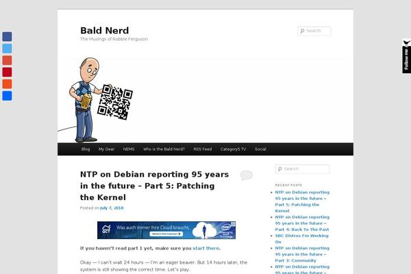 Site using Twitter Follow Me Box plugin