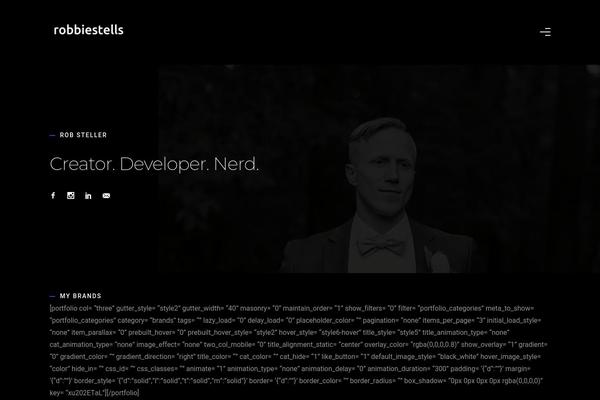 Oshine theme site design template sample