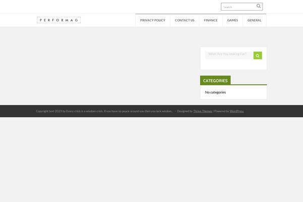 Performag theme site design template sample