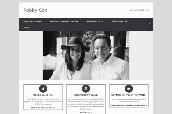 Vantage theme site design template sample