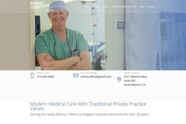 Medical-clinic theme site design template sample