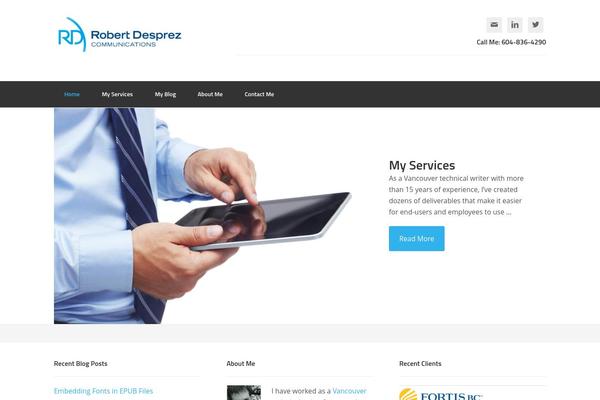 Enterprise Pro theme site design template sample