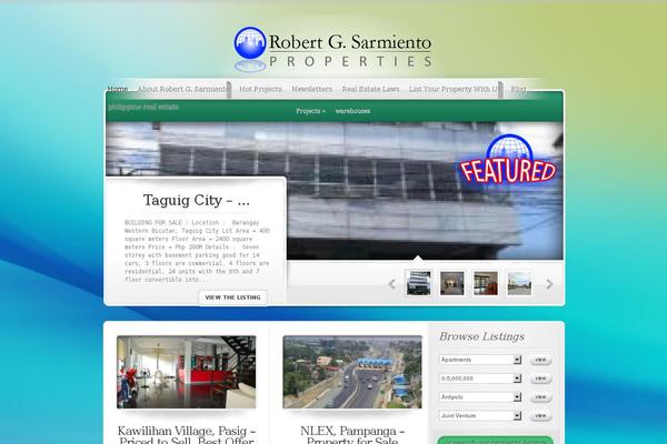 ElegantEstate theme site design template sample