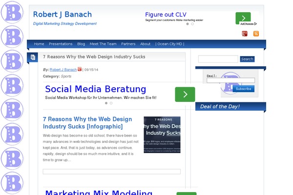 Times theme site design template sample