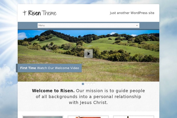 Risen theme site design template sample