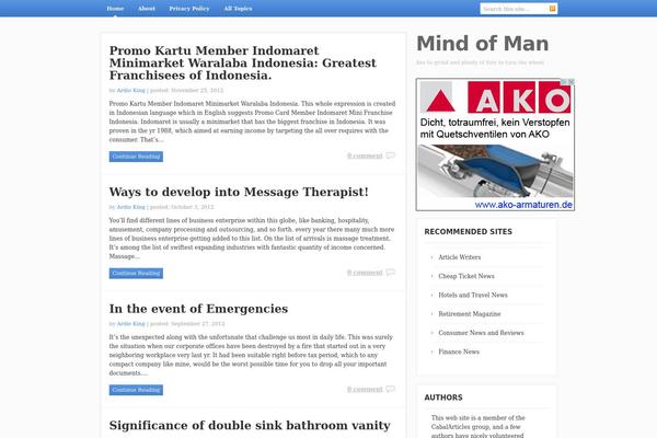Smartblog theme site design template sample