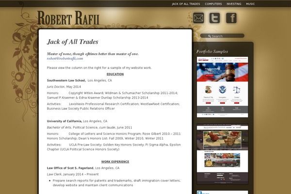 Jarvis theme site design template sample