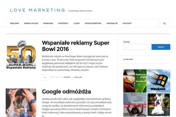 JustWrite theme site design template sample
