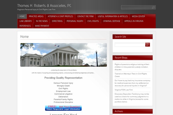 Red Modern theme site design template sample