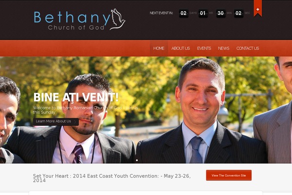 Churchope theme site design template sample