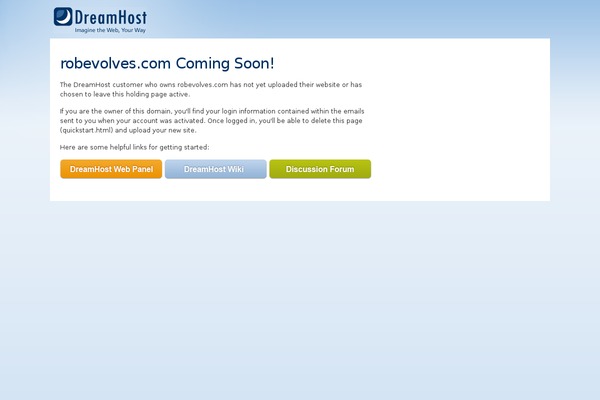 Dreamhost theme site design template sample