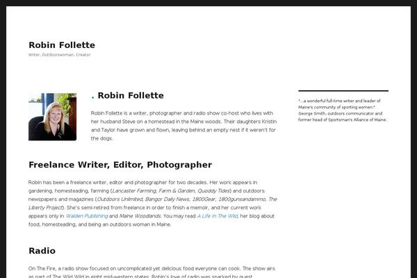 Twenty Sixteen theme site design template sample