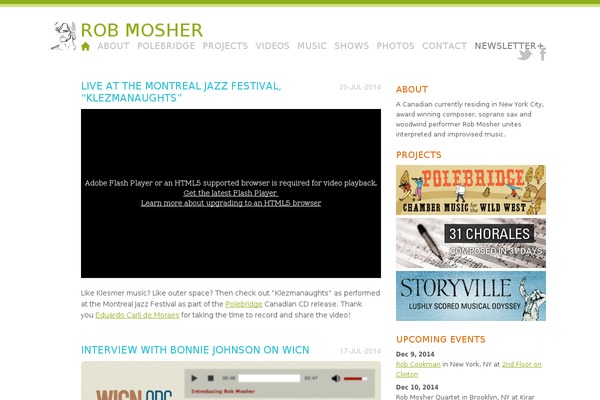 Site using GigPress plugin