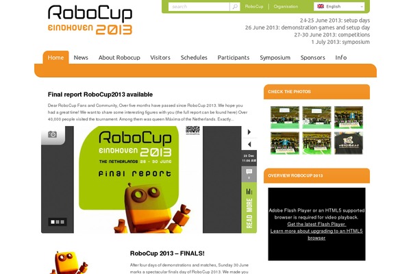 robocup2013.org site used Next Magazine