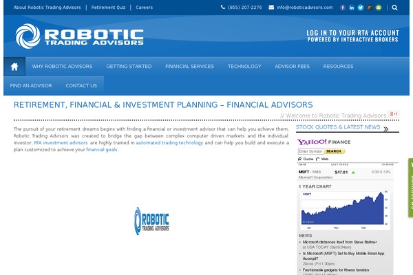 roboticadvisors.com site used Worldwide V1 01