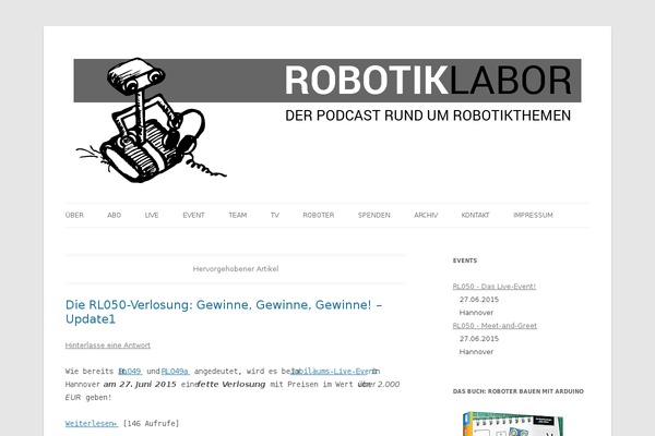 Site using Podlove Podcast Publisher plugin