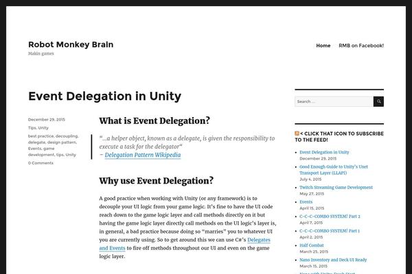 Twenty Fifteen theme site design template sample