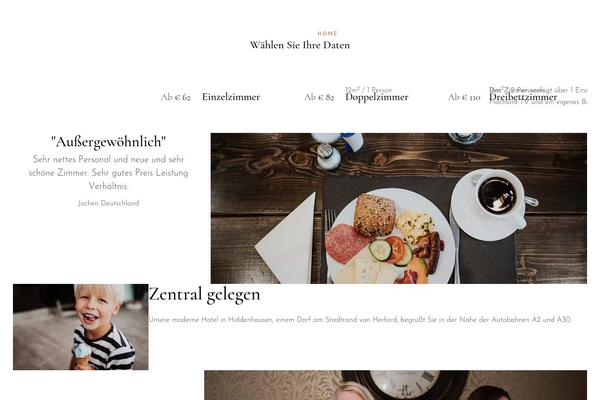Alloggio theme site design template sample
