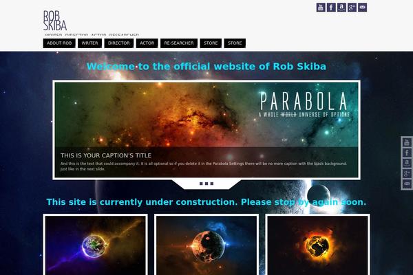 Parabola theme site design template sample