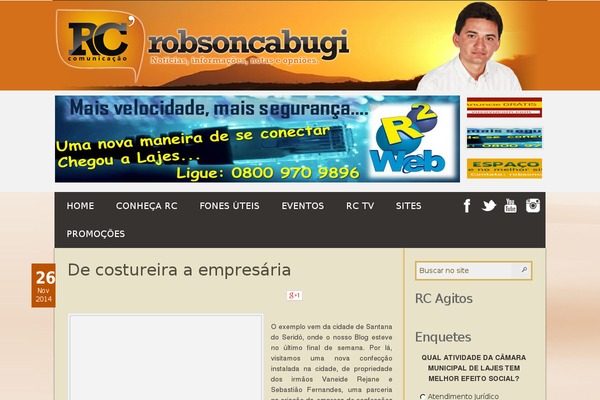 WordPress website example screenshot