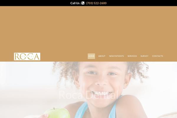 rocadental.com site used Cherry Framework