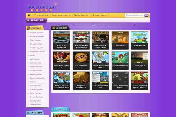 Gameportal theme site design template sample