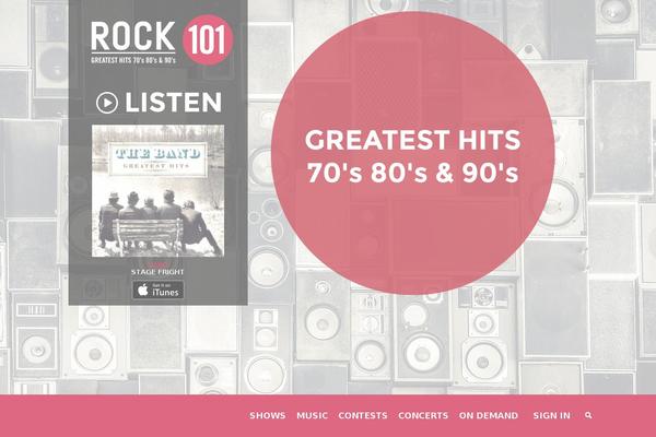 rock101.com site used Corus-fm-radio