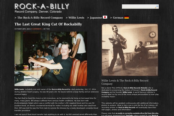 rockabillywillie.com site used Firebug