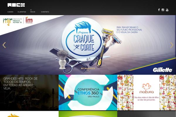 Rock theme site design template sample
