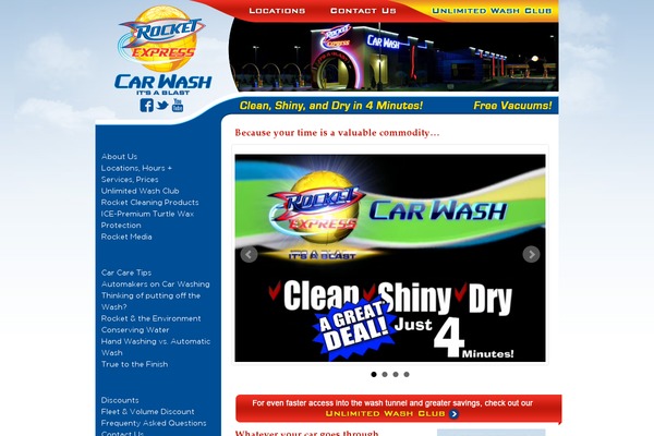 rocketexpress.com site used Rockettheme