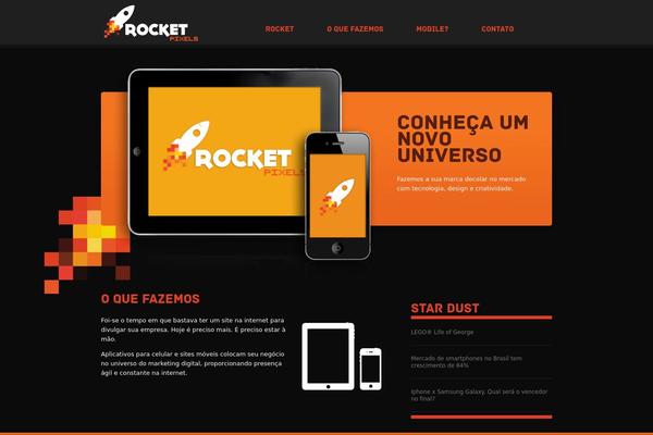 Rocket theme site design template sample