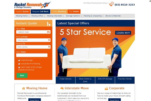 Blocked theme site design template sample