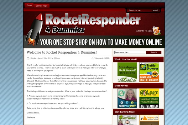 Site using Ad Squares Widget plugin