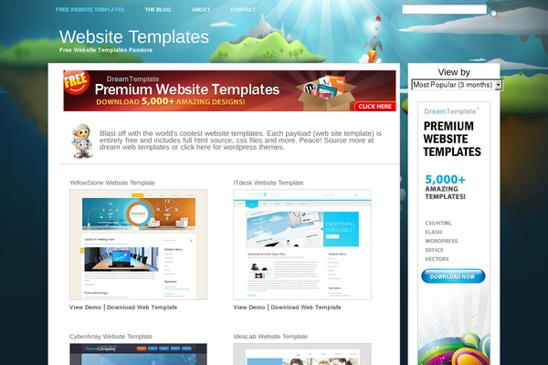rocketwebsitetemplates.com site used Gabfire Wp Showcase