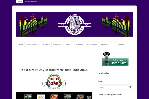 Site using DJ On Air Widget plugin