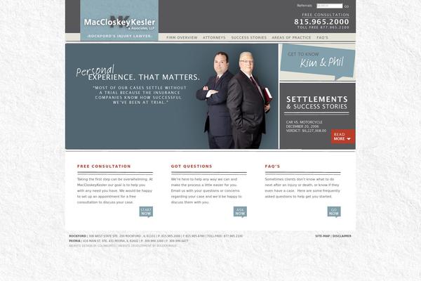 Rockford theme site design template sample
