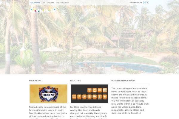 rockheartgoa.com site used Wp_aegean5-v1.5.1