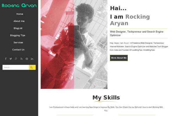 Personal theme site design template sample