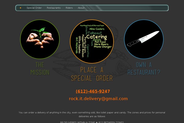 rockitdelivery.com site used Custom Community