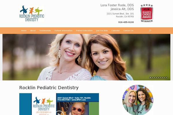 Vantage theme site design template sample