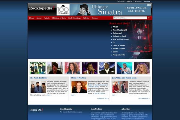 Rockon theme site design template sample