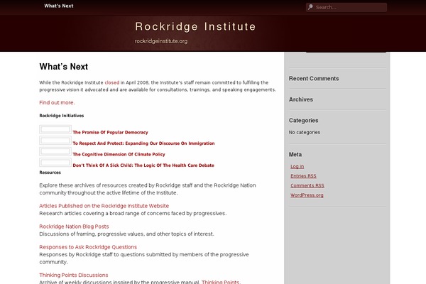 rockridgeinstitute.org site used GlossyRed