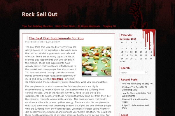 rocksellout.com site used Zombie Apocalypse