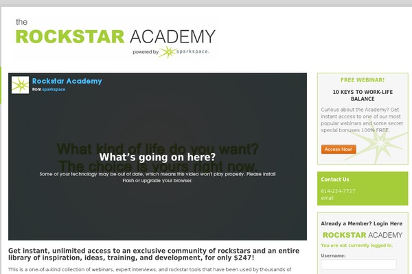 Rockstar theme site design template sample