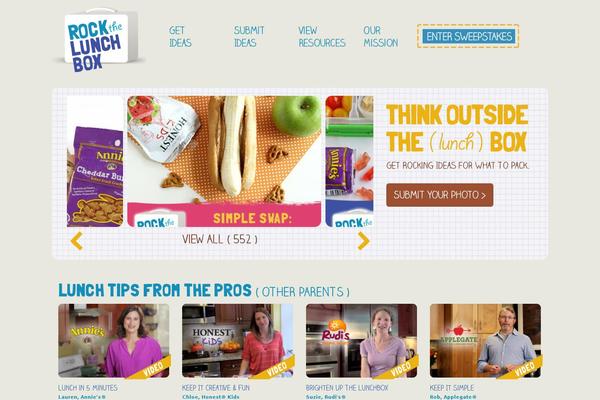 lunchbox theme websites examples