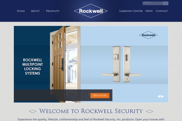 Rockwell theme site design template sample