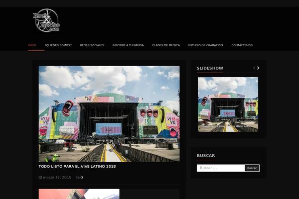 Rock theme site design template sample